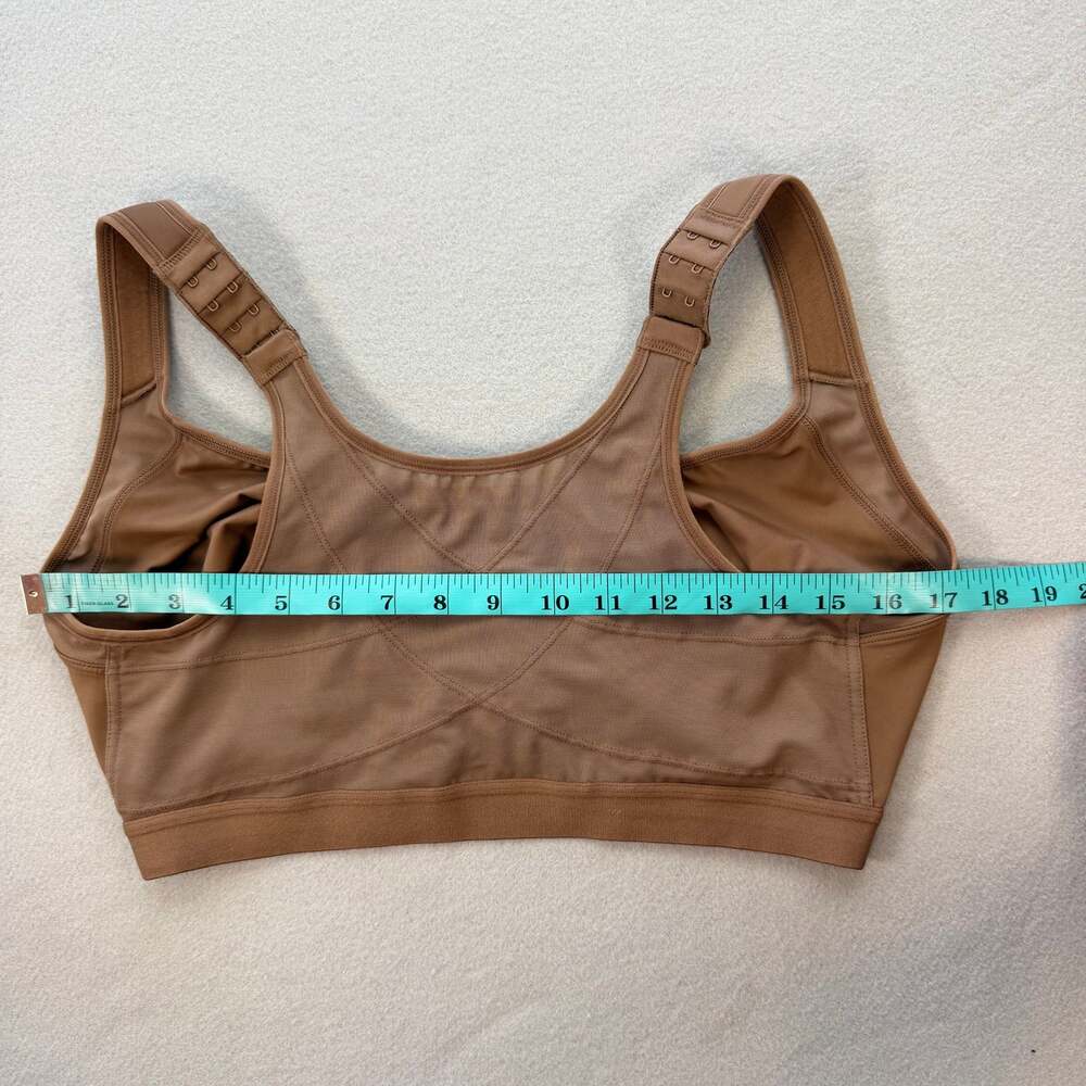 Delimira 38F Brown Front Closure Posture Wireless Full Coverage Everyday Bra - Picture 3 of 8